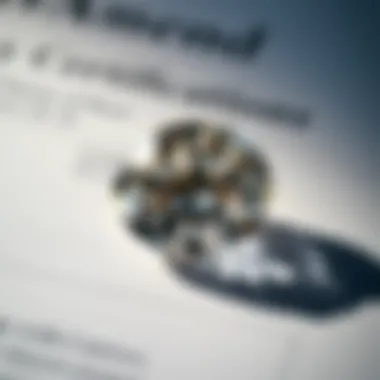 Understanding Diamond Certifications Detailed view of a diamond certification document showcasing its quality metrics.