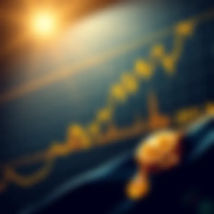 Gold Market Trends Market trends graph depicting gold price fluctuations
