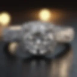 Exquisite diamond engagement ring showcasing brilliant cut