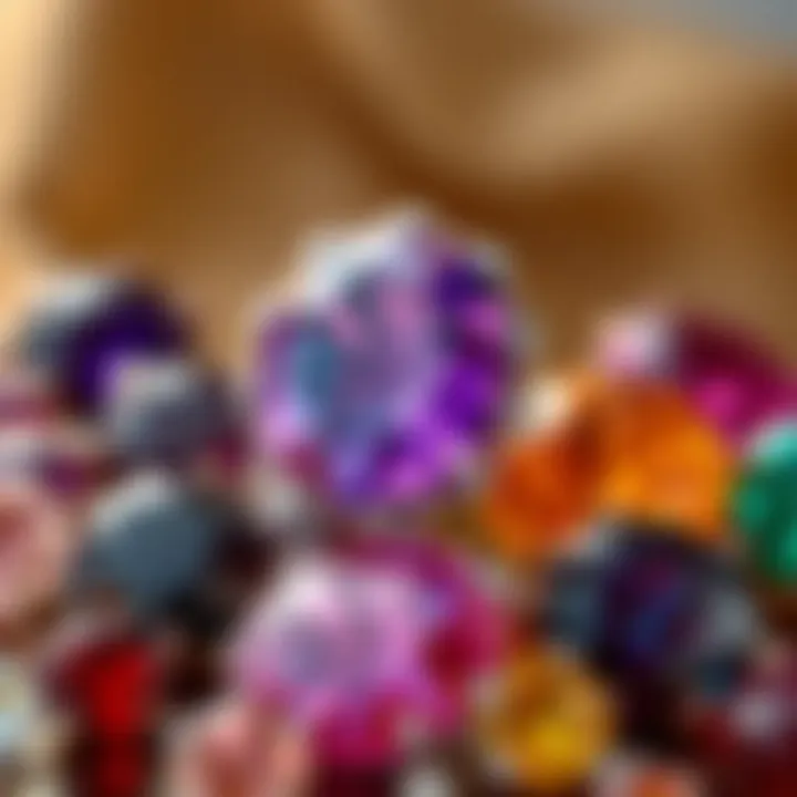 Stylish display of various October birthstone types with care tips