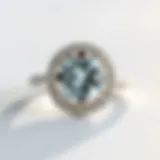 Elegant platinum ring showcasing its luster.