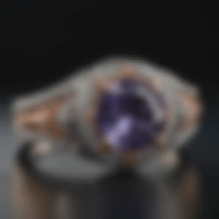 A beautifully redesigned engagement ring showcasing intricate craftsmanship