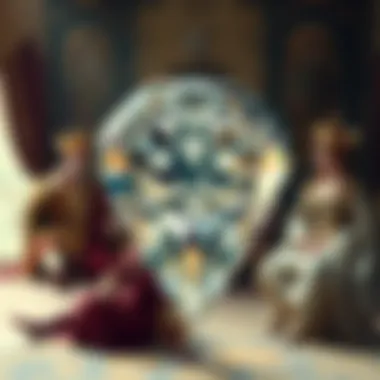 The Royalcrest Diamond Through History Historical depiction of the Royalcrest Diamond in royal settings