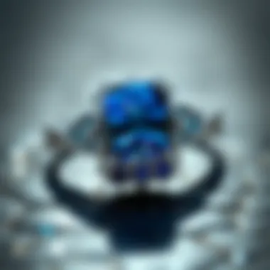 Elegant sapphire ring settings highlighting craftsmanship