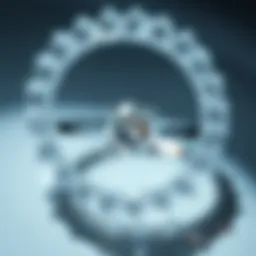 Close-up of a sparkling diamond ring showcasing its brilliance