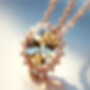 Jewelry piece featuring a radiant alternative to diamonds
