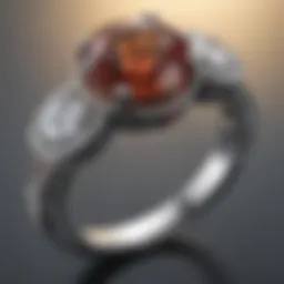 Elegant all-in-one engagement wedding ring with unique design