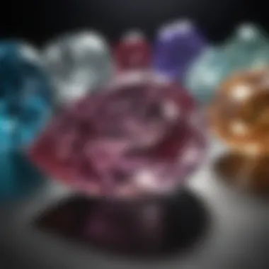 An arrangement of various alternative gemstones showcasing their brilliance