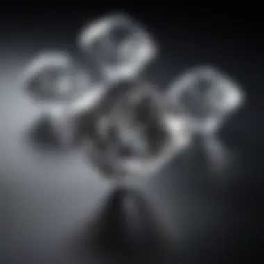 Artistic representation of the engineering behind floating diamonds, illustrating their innovative design.