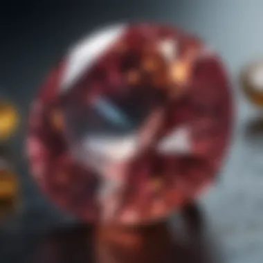 Close-Up of a Rare Gemstone A stunning close-up of a rare gemstone showcasing its unique color and clarity