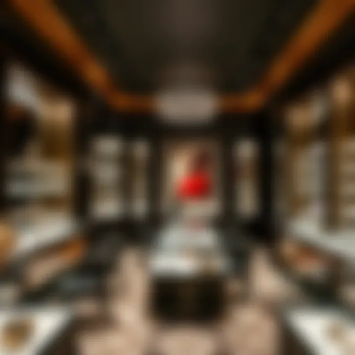 Luxury Boutique Interior of a Jeweler Boutique interior of a renowned jeweler in Chicago, exuding luxury and charm.