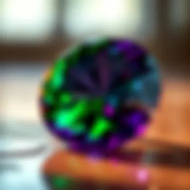 The Enigmatic Alexandrite A close-up of a polished alexandrite gem highlighting its color-changing properties.