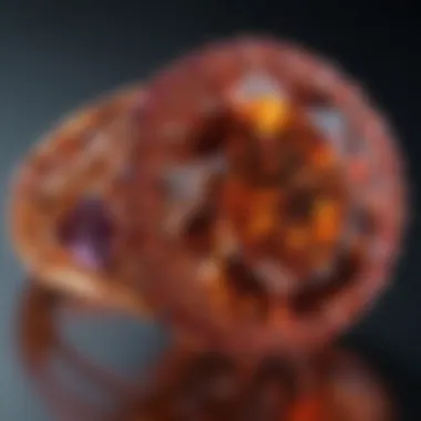 The Splendor of Brilliance in Gemstones A brilliantly cut gemstone reflecting light and showcasing its luminosity