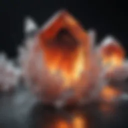 High temperature quartz crystal showcasing thermal expansion