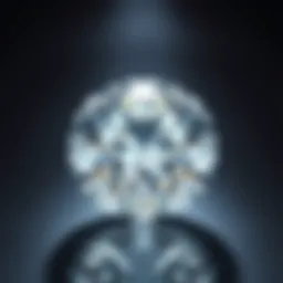 A stunning lab diamond under a light, showcasing its brilliance.