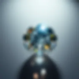 Close-up view of a sparkling diamond showcasing its brilliance.