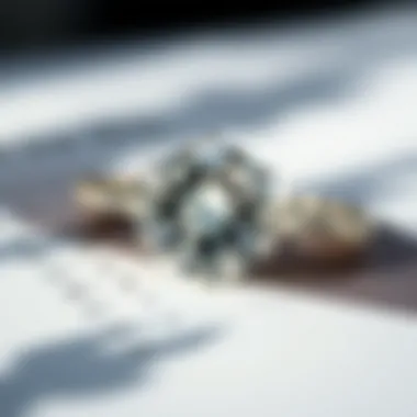 A chart illustrating the Four Cs of diamond grading: cut, color, clarity, and carat weight.