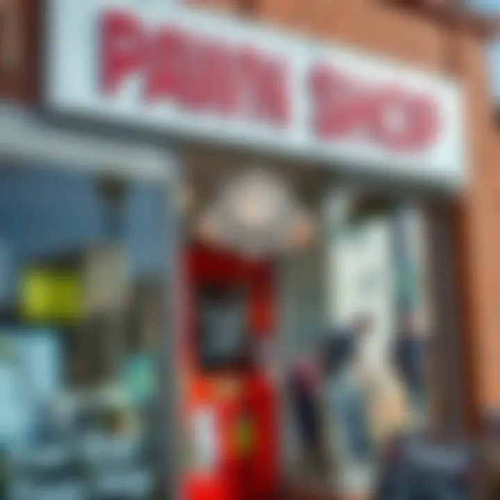 A pawn shop exterior displaying a welcoming atmosphere