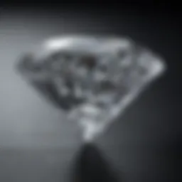 A stunning close-up of a white diamond showcasing its brilliance