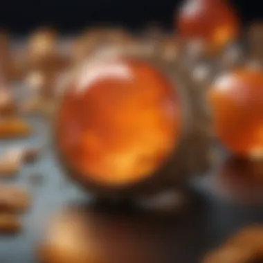 The Enchanting Colors of October's Opal Vibrant orange hues of opal gemstone representing October