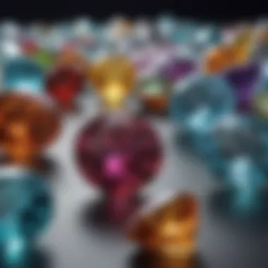 Understanding Market Trends of Gemstones An illustration depicting various gemstone types and their market values