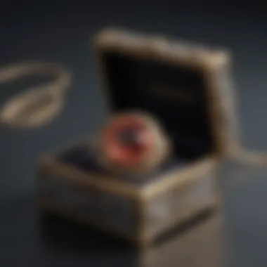 Jewelry Gift for Second Anniversary Elegant jewelry gift box with a sparkling necklace inside