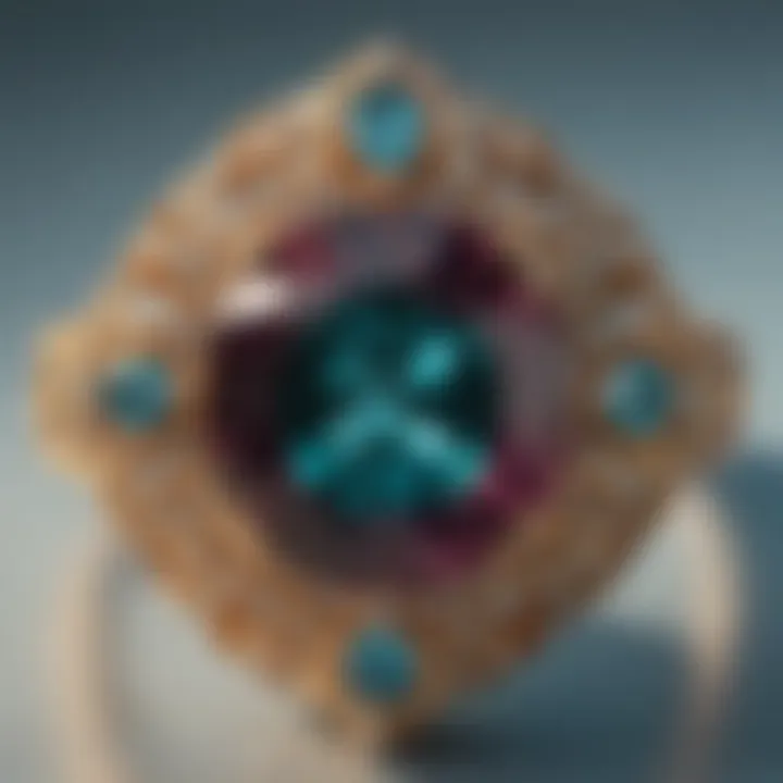 An elegant Tiffany jewelry piece featuring a unique gemstone.