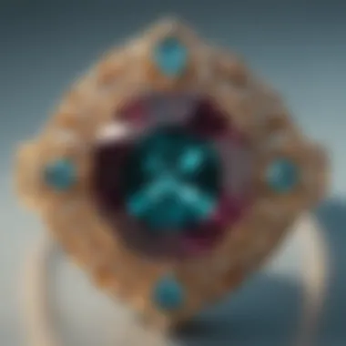 Elegance in Tiffany Jewelry An elegant Tiffany jewelry piece featuring a unique gemstone.