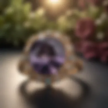 Elegance Defined: Alexandrite in Fine Jewelry A luxurious jewelry piece featuring a prominent alexandrite stone set in an elegant design