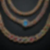 Various jewelry chain styles showcasing craftsmanship