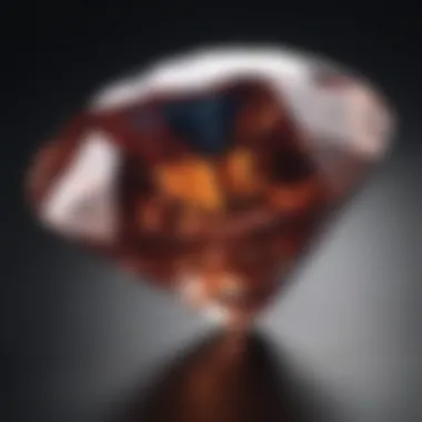 The Beauty of Color in Diamonds An elegant diamond set against a dark background