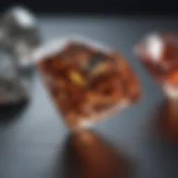 Detailed illustration of the four Cs of diamond grading