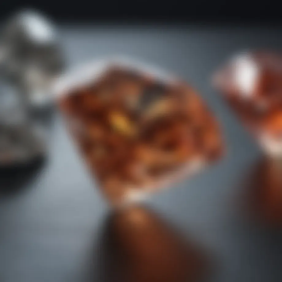 Detailed illustration of the four Cs of diamond grading