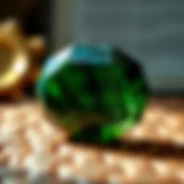 Authenticity Verification of Moldavite An authentic moldavite stone with a certificate of verification