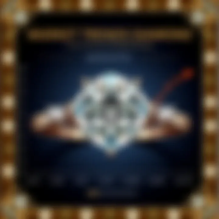 A market analysis chart showing trends in diamond prices over time