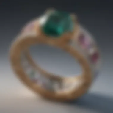 A beautifully crafted ring emphasizing gemstone clarity