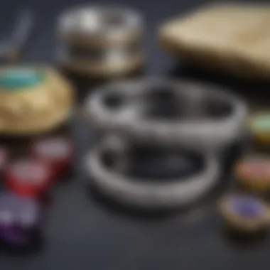 Various tools used by jewelers for ring resizing