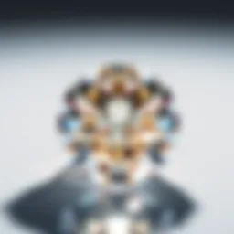 Close-up of a sparkling diamond