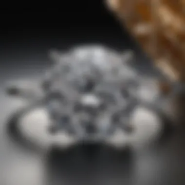 A stunning 3.5 carat diamond ring displayed elegantly