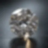 Close-up view showcasing the brilliance of moissanite