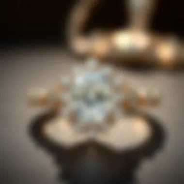 Elegant jewelry settings featuring a diamond centerpiece