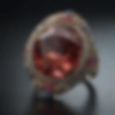 Contemporary Jewelry Design A collection of jewelry featuring different stones, representing modern design aesthetics