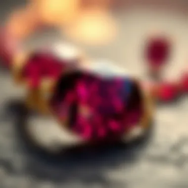 A market analysis graphic displaying current trends and demand for Burmese rubies.