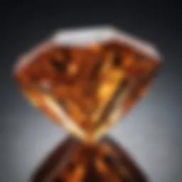 Close-up of a radiant topaz gemstone showcasing its clarity and brilliance