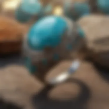 The Art of Craftsmanship in Turquoise Settings Artisan craftsmanship in a finely detailed turquoise setting