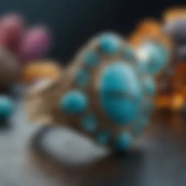 Quality Spectrum of Turquoise Stones A spectrum of turquoise stones displaying varying quality