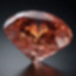 A stunning Z color diamond showcasing its unique hue in natural light.