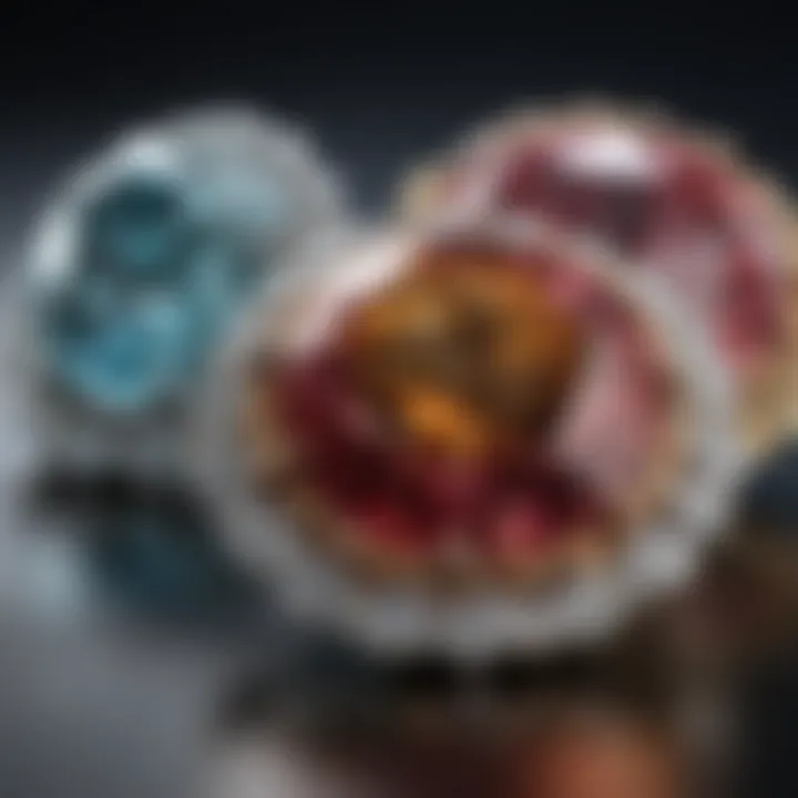 An artistic display of Zimmi diamonds set in exquisite jewelry designs.