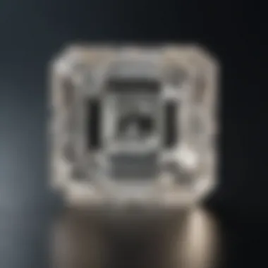 Exquisite baguette diamond showcasing clarity and precision