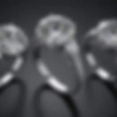 Shapes of Diamonds in Solitaire Engagement Rings Artistic representation of various diamond shapes suitable for solitaire settings
